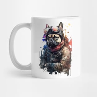 Pet Dog Portrait, Dog Owner Gift Idea, Cute French Bulldog Watercolor Dog Portrait Mug